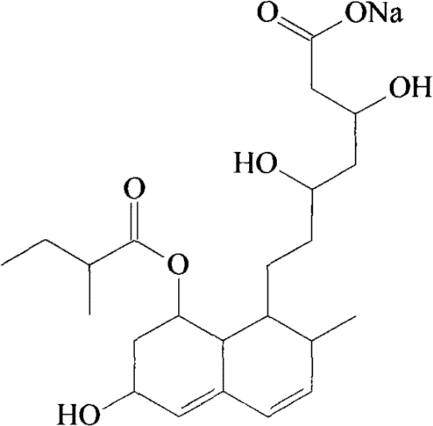 Solid preparation of sodium aspirin and sodium pravastatin medicinal composition