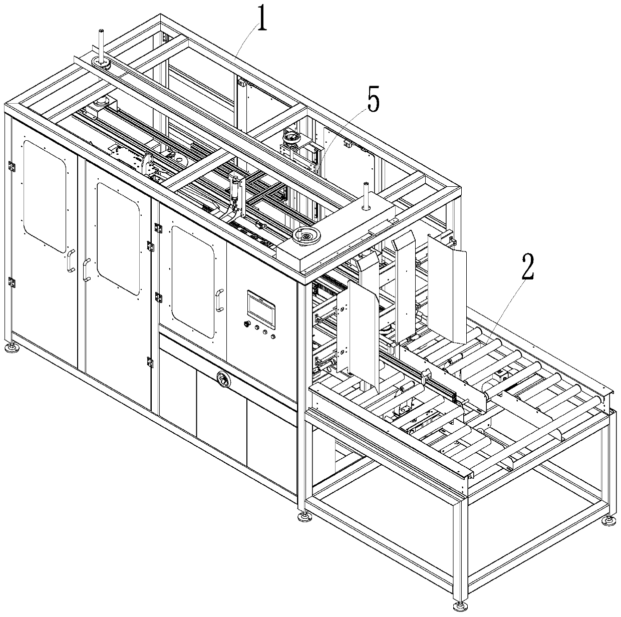 Servo horizontal type carton unpacking machine