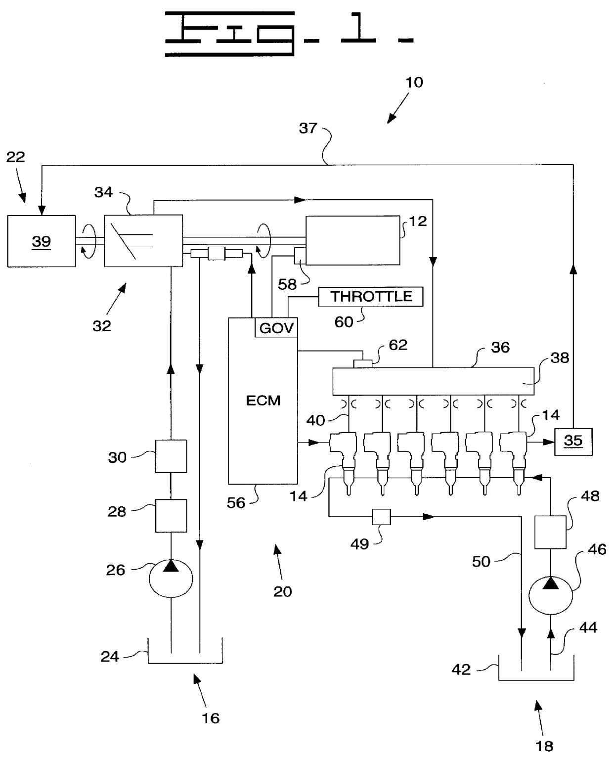 Method for controlled transition between use of different injection waveform types in a hydraulically-actuated electronically-controlled fuel injection system