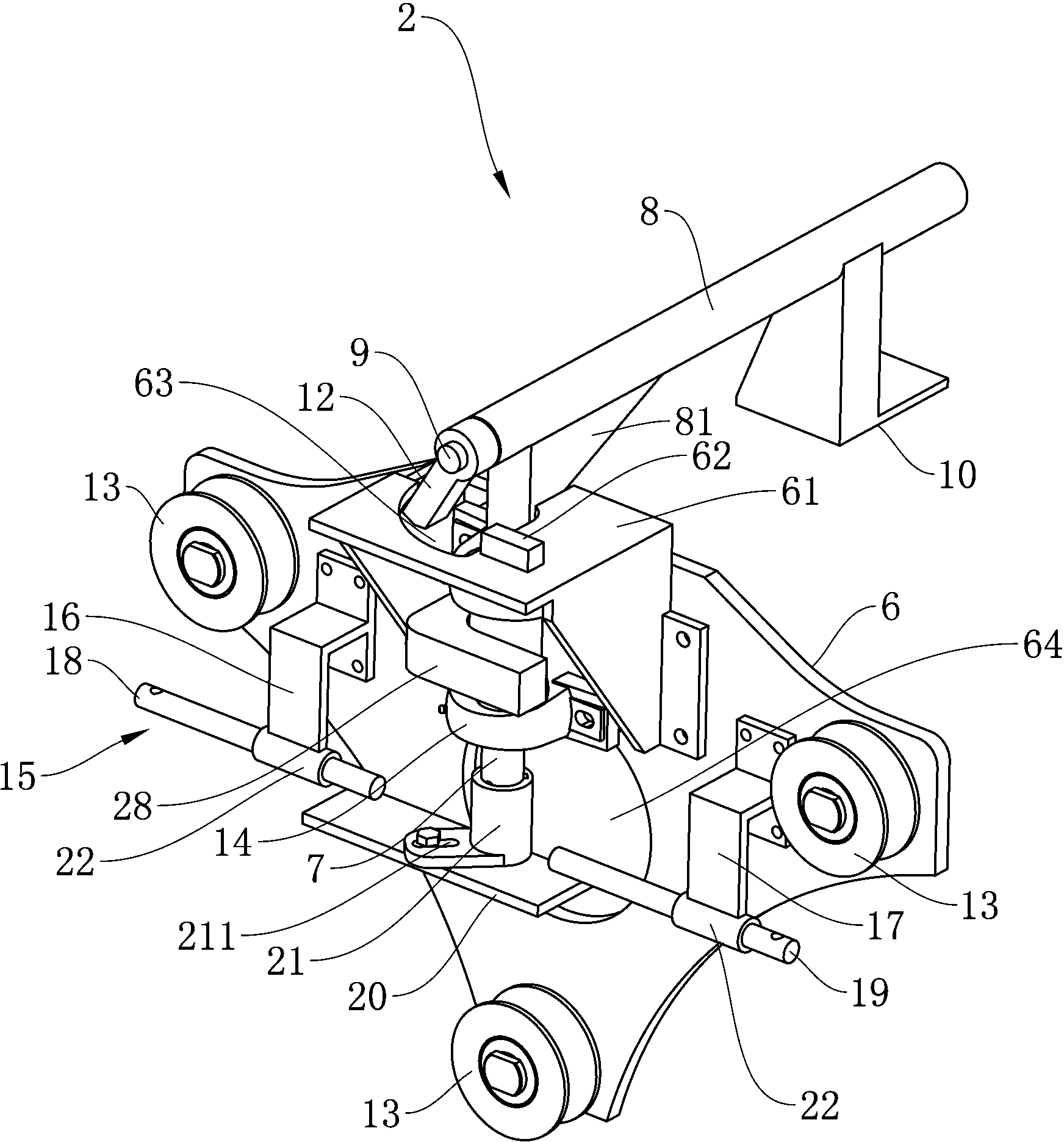 Simple aluminum section traction system