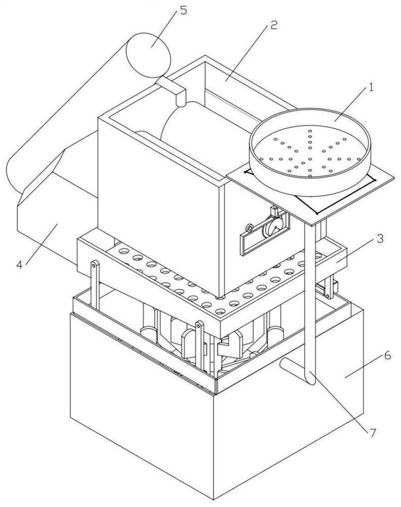 Device for preparing regenerated sand and stone materials from construction waste particles