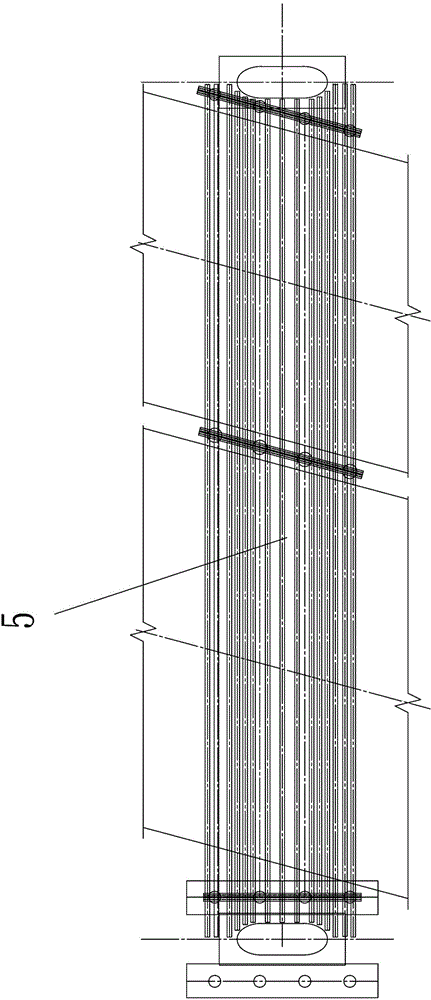 Combined H-shaped steel cast-in-situ box beam support adjoining to and overpassing existing lines