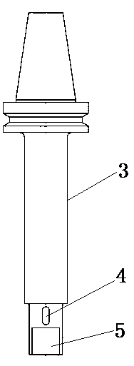 Large-diameter countersink reverse reaming tool for numerical control machining