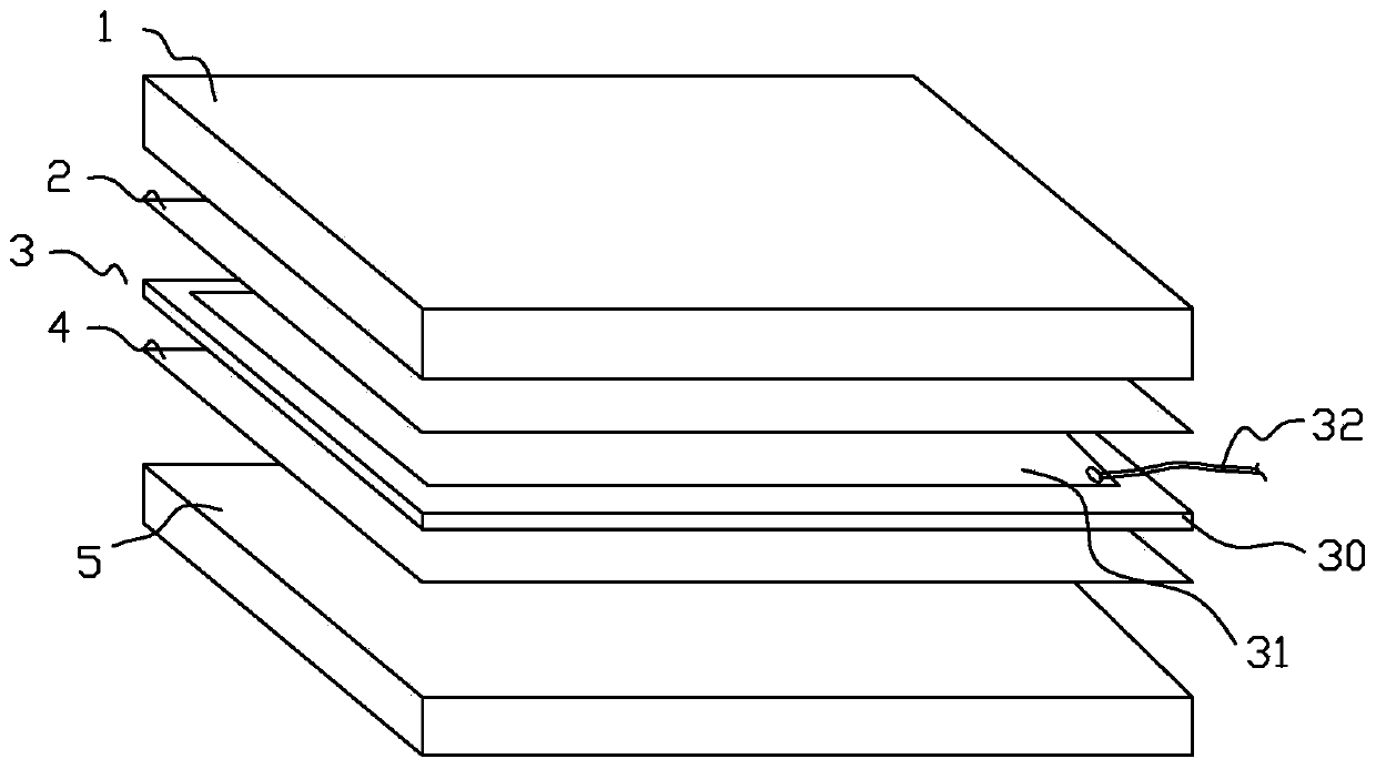 Electric-heating composite material based on high-frequency no-adhesive compaction technology