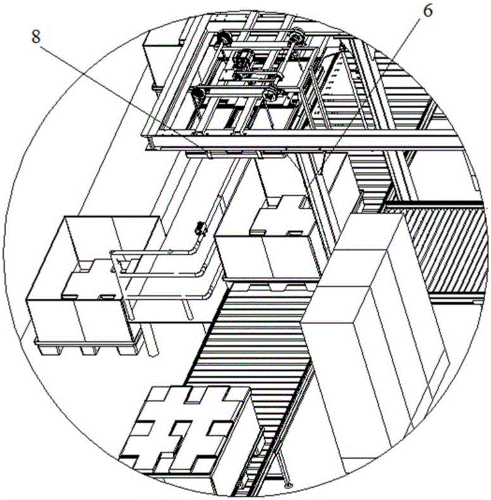 Box type intelligent recognition and box cover automatic extraction device for automobile exterior trimming part coaming boxes