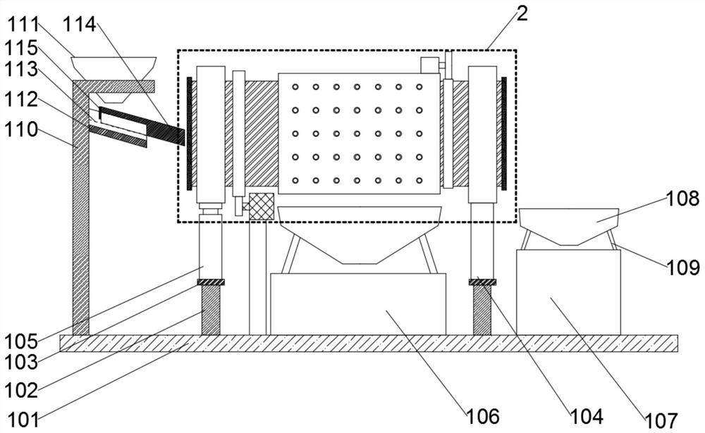 A device for frying tea with screening function