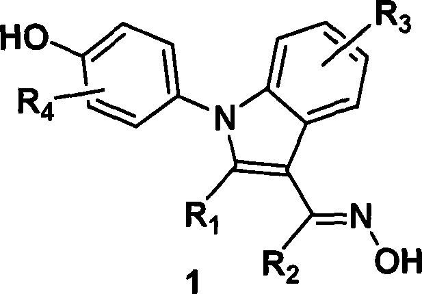 (4-hydroxyphenyl)-1h-indole-3-carbaldehyde oxime derivative as estrogenic agents