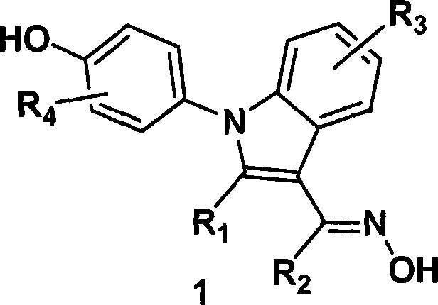 (4-hydroxyphenyl)-1h-indole-3-carbaldehyde oxime derivative as estrogenic agents