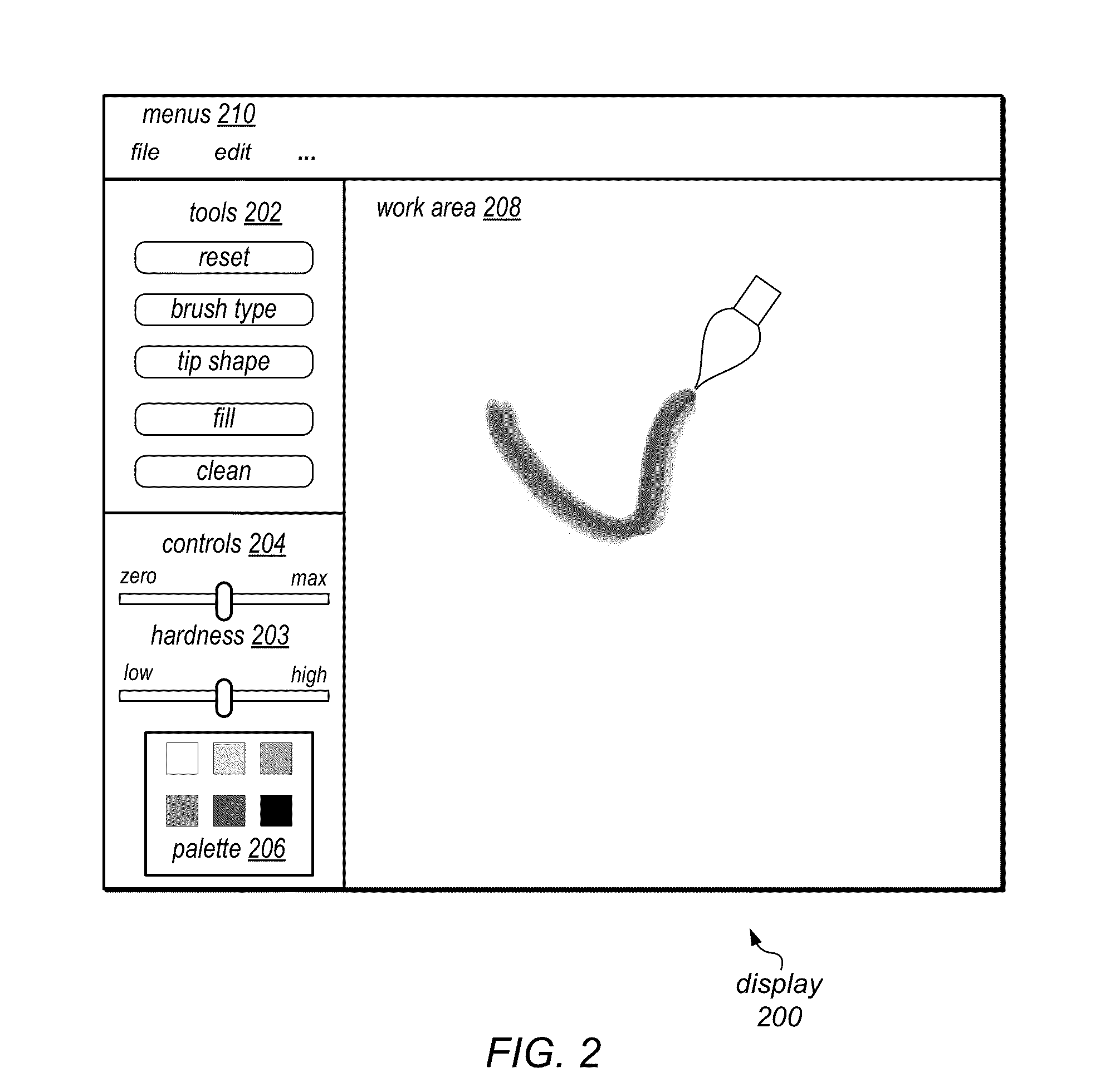 Methods and Apparatus for Simulation of an Erodible Tip in a Natural Media Drawing and/or Painting Simulation