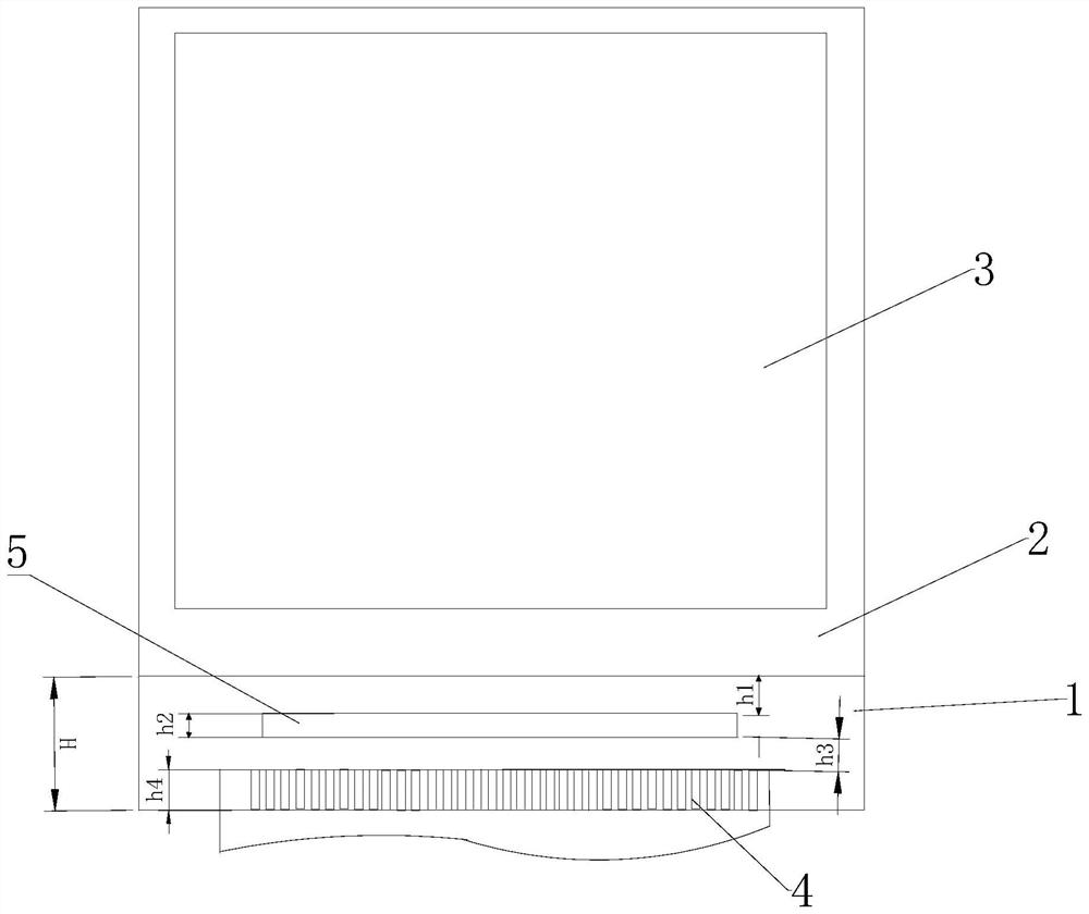 LCD screen structure and electronic equipment comprising same