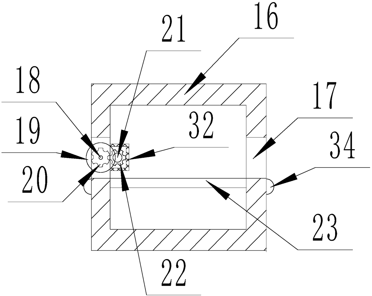 A device for spraying paint before wood processing