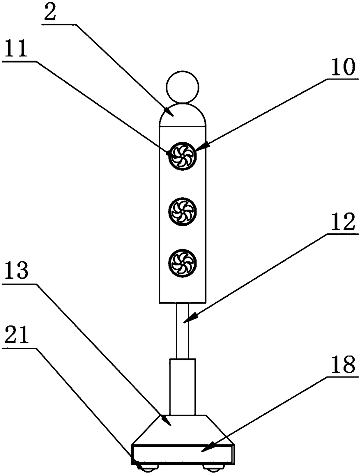 Ambient air pollutant concentration detector