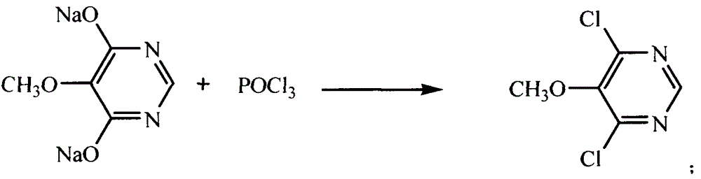 Preparation method of 5-methoxy-4,6-dichloropyrimidine