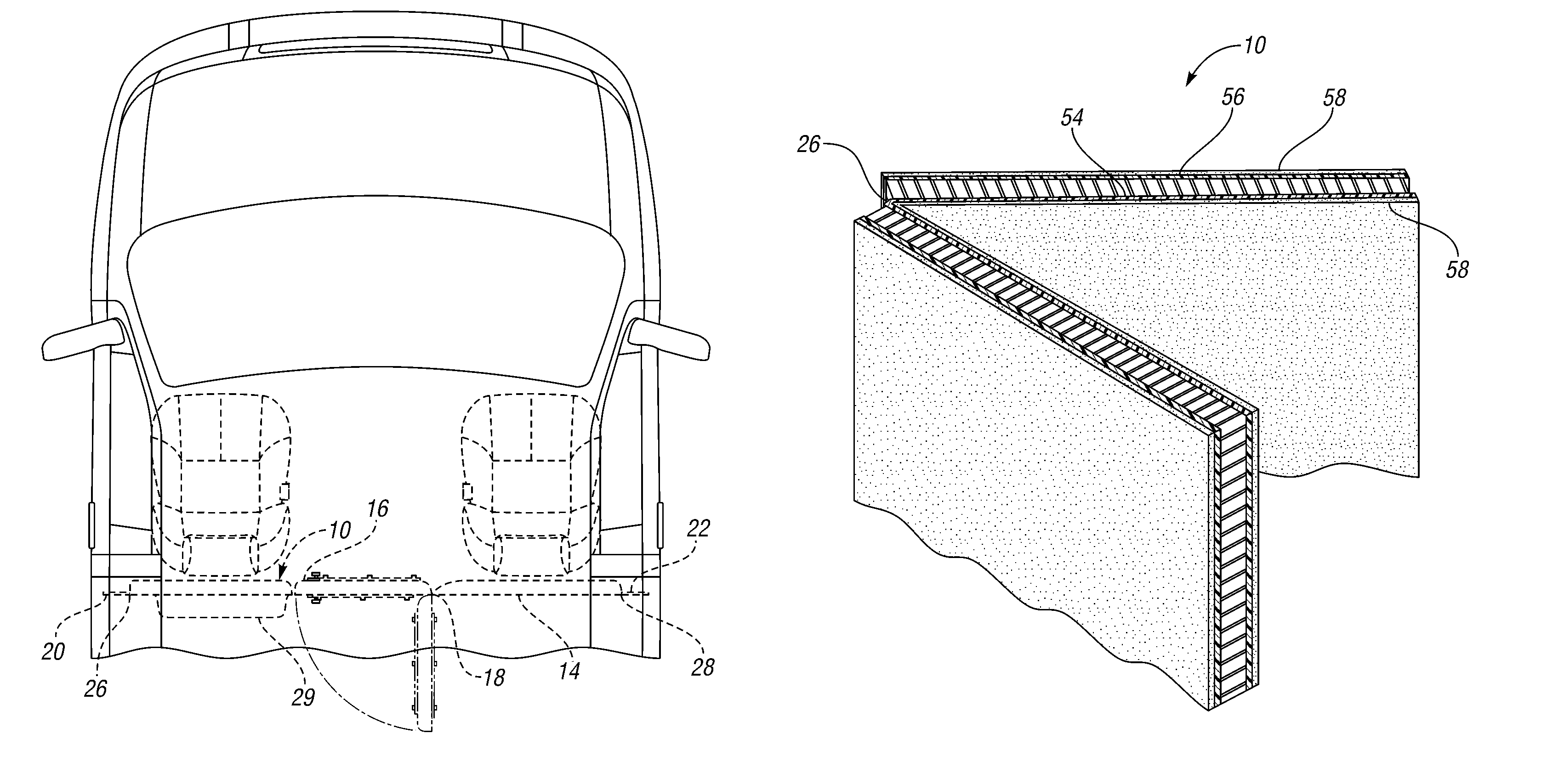 Kit and bulkhead assembly for cargo vehicles