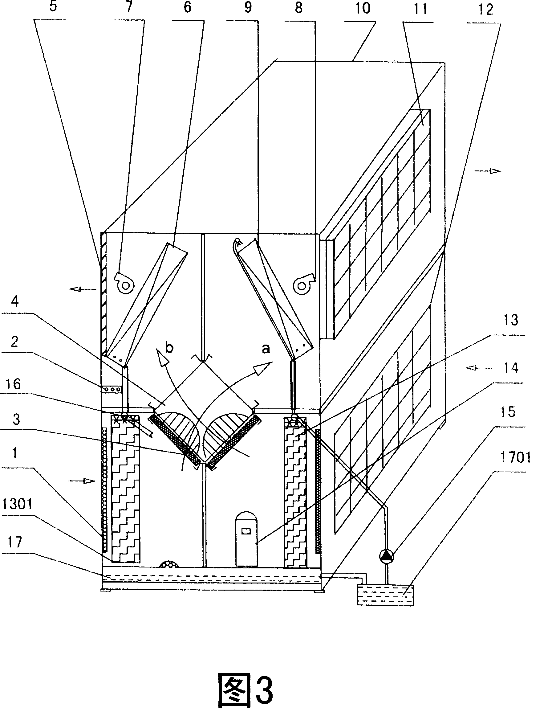 All-fresh air energy recovery -type dust free air-conditioner