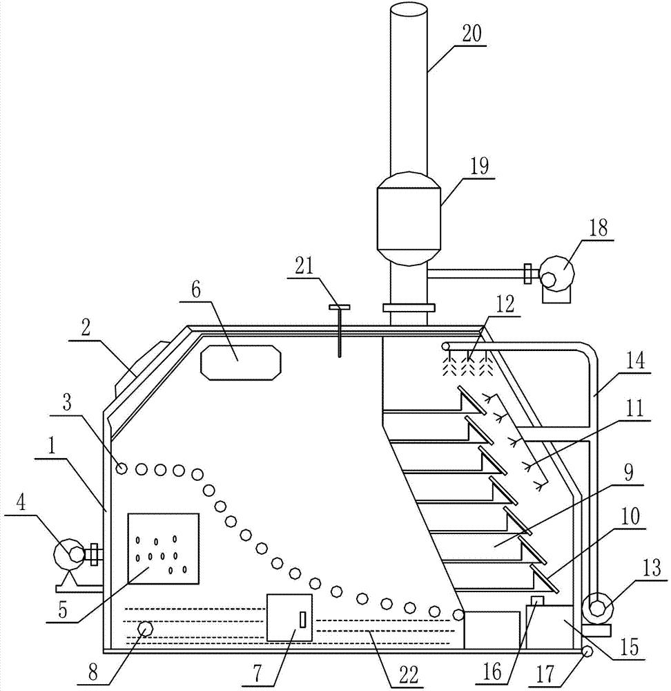 Incinerator for innocent treatment of animals