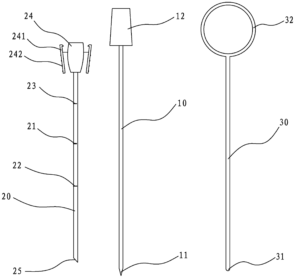 Puncture needle for the treatment of trigeminal neuralgia