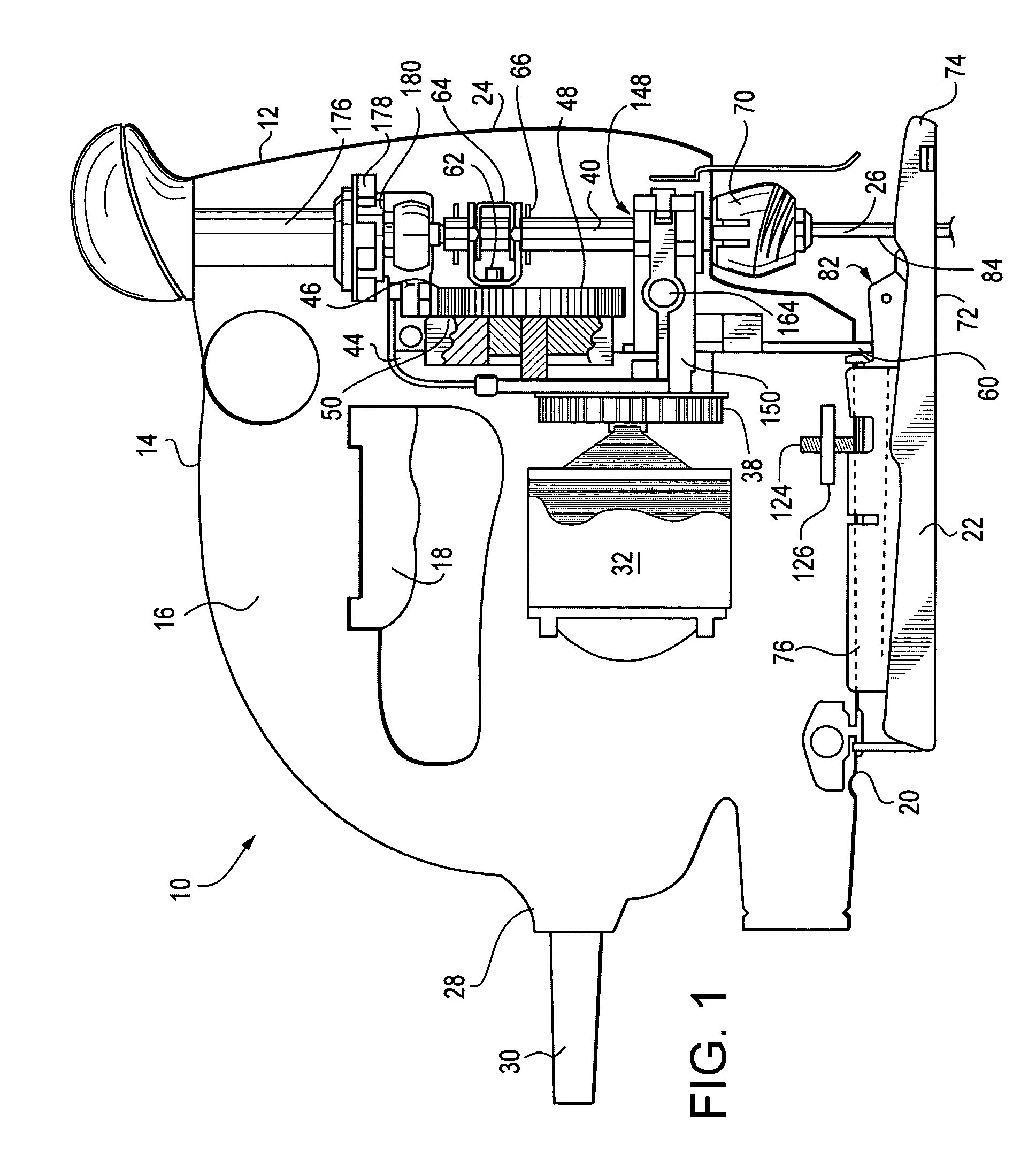 Power hand tool foot assembly