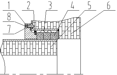 Multipoint compression high-temperature-resistant dynamic sealing device