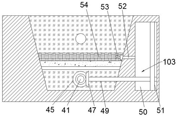 A chip collection device at the bottom of a turning machine tool