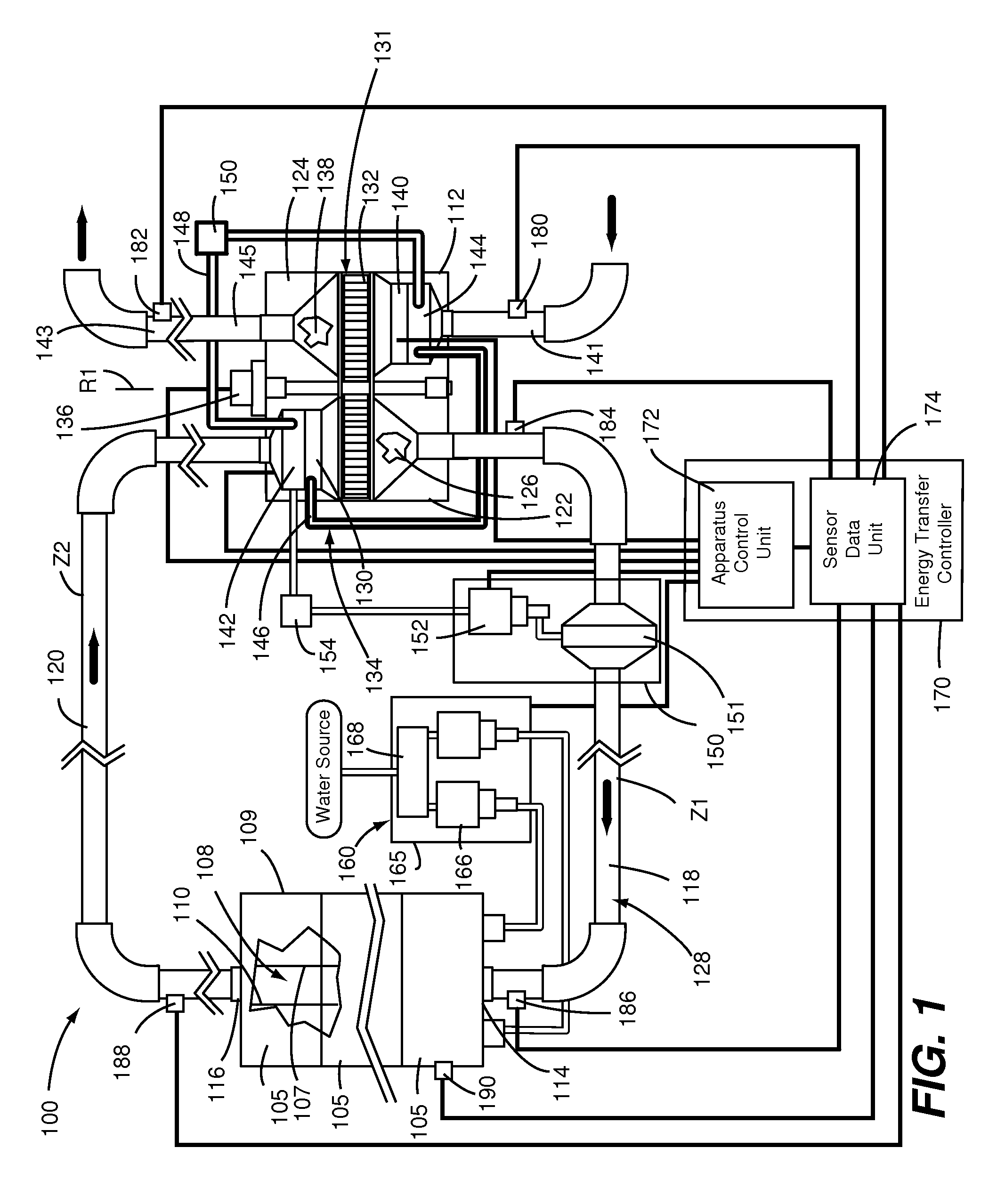 Method and apparatus for climatic conditioning of space within a building structure