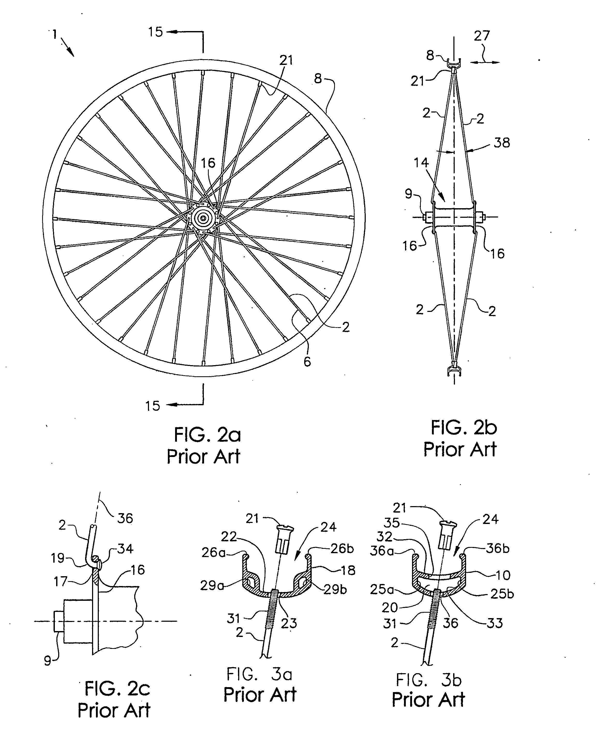 Vehicle wheel spoke connection