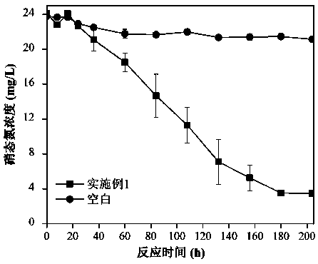 Material for denitrification with autotrophic and heterotrophic synergistic biological denitrification method, and preparation method and application thereof