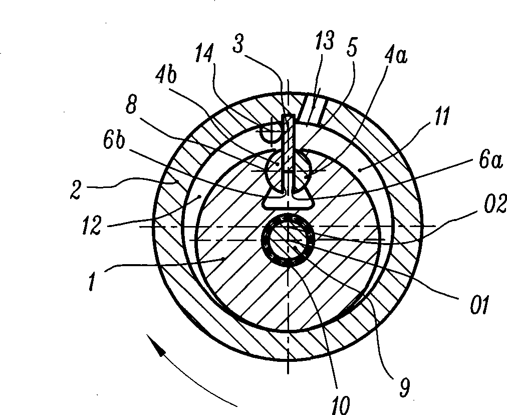 Vane type revolving compressor