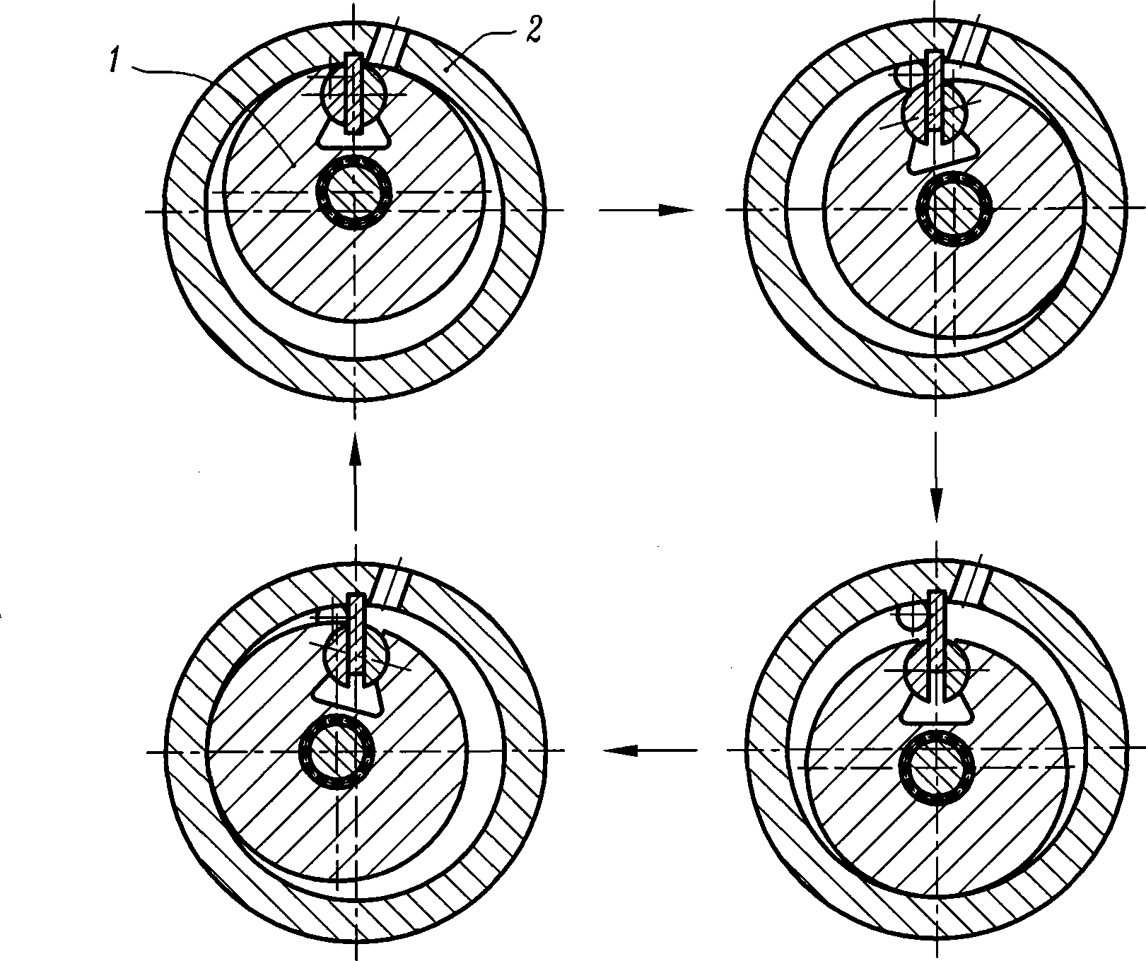 Vane type revolving compressor