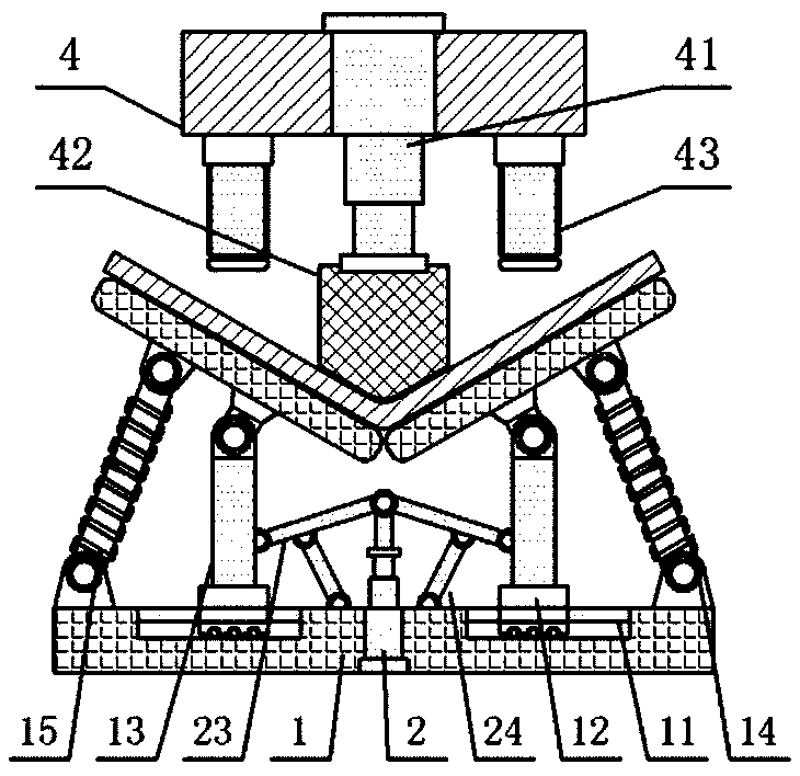 Intelligent carbon contact strip pressing machine with bracket edge folding function and using method thereof