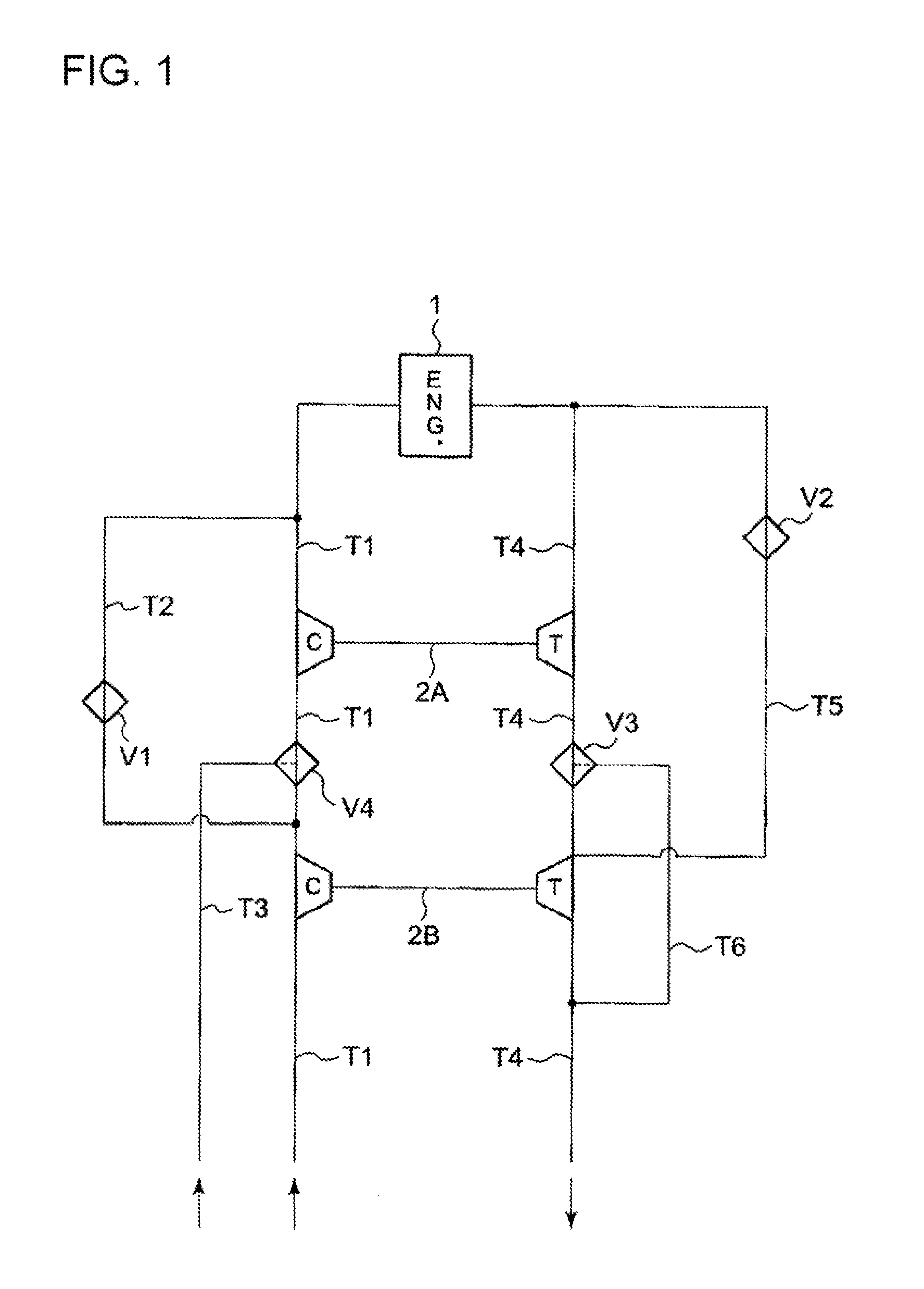 Turbocharging system for internal combustion engine