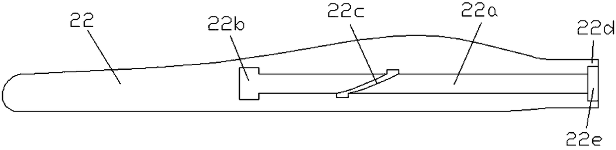 Horizontal shaft wind turbine blade self-adaptive elastic variable pitch device