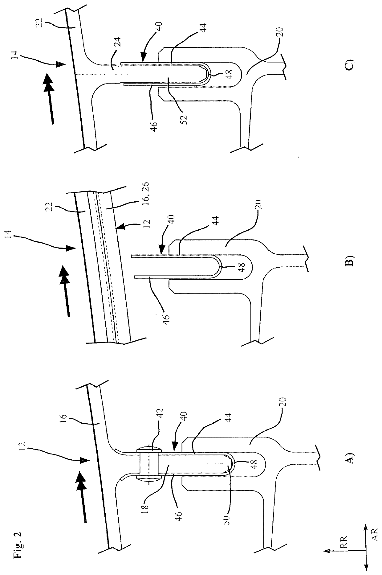 Seal arrangement for a gas turbine