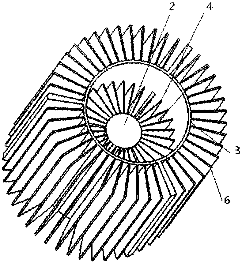 Heat sink based on chimney effect