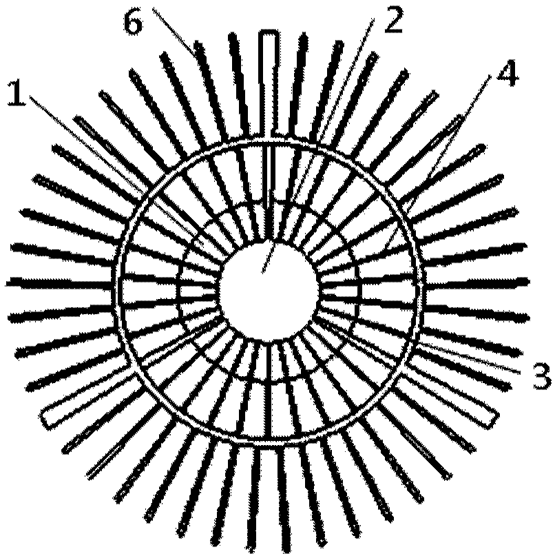 Heat sink based on chimney effect