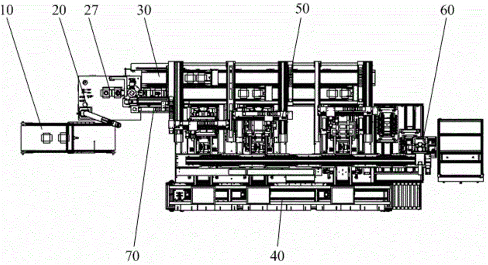 Liquid crystal module classified packaging device