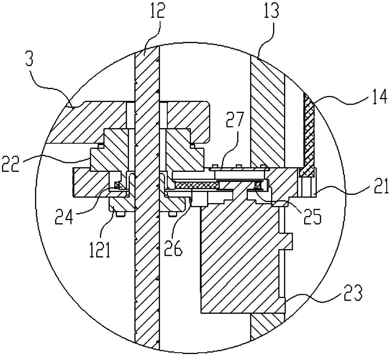 Four-joint plane robot