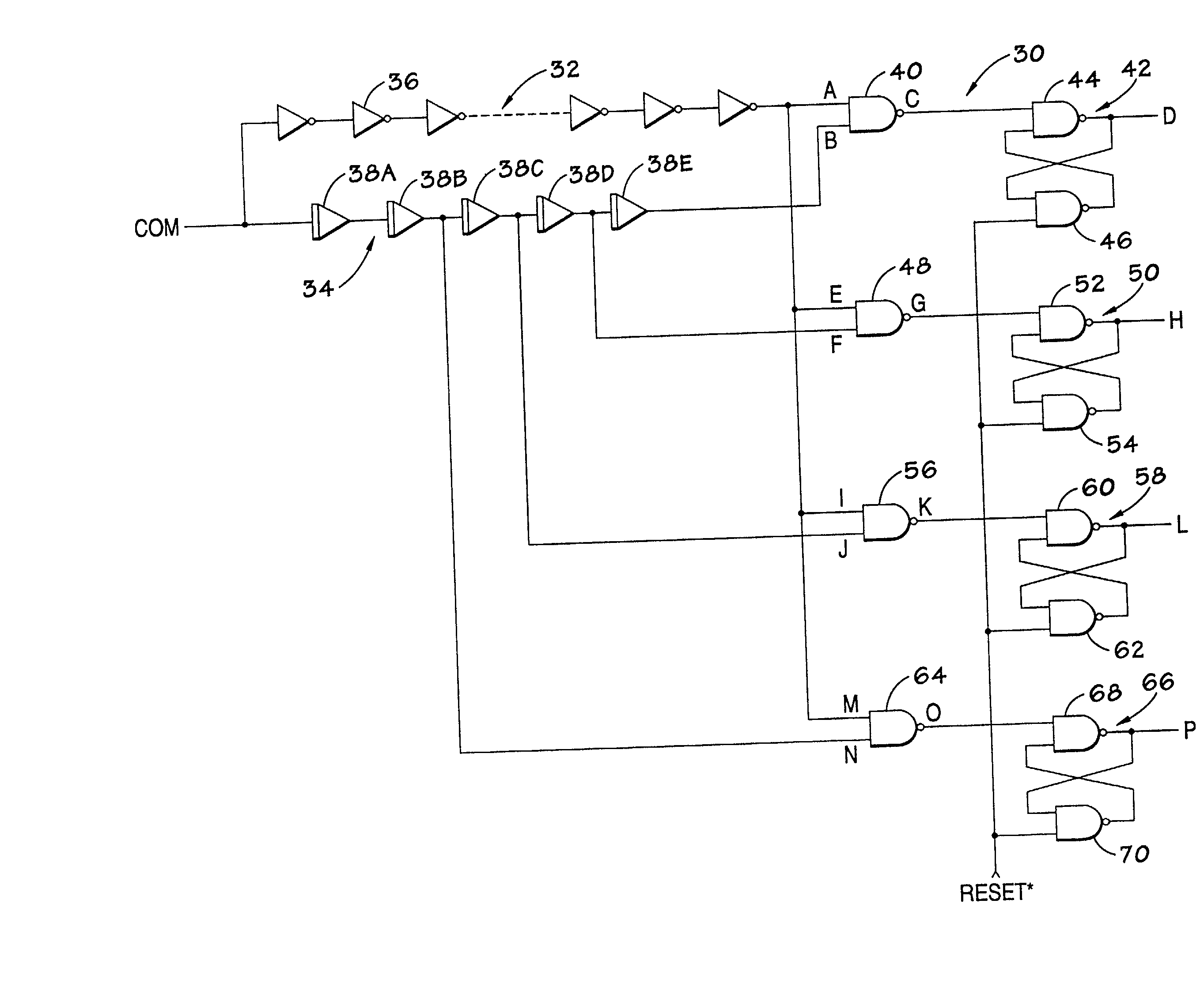 Comparator for determining process variations