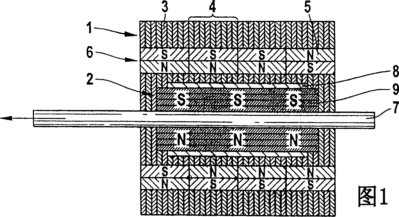 Electric motor for a small-scale electrical appliance