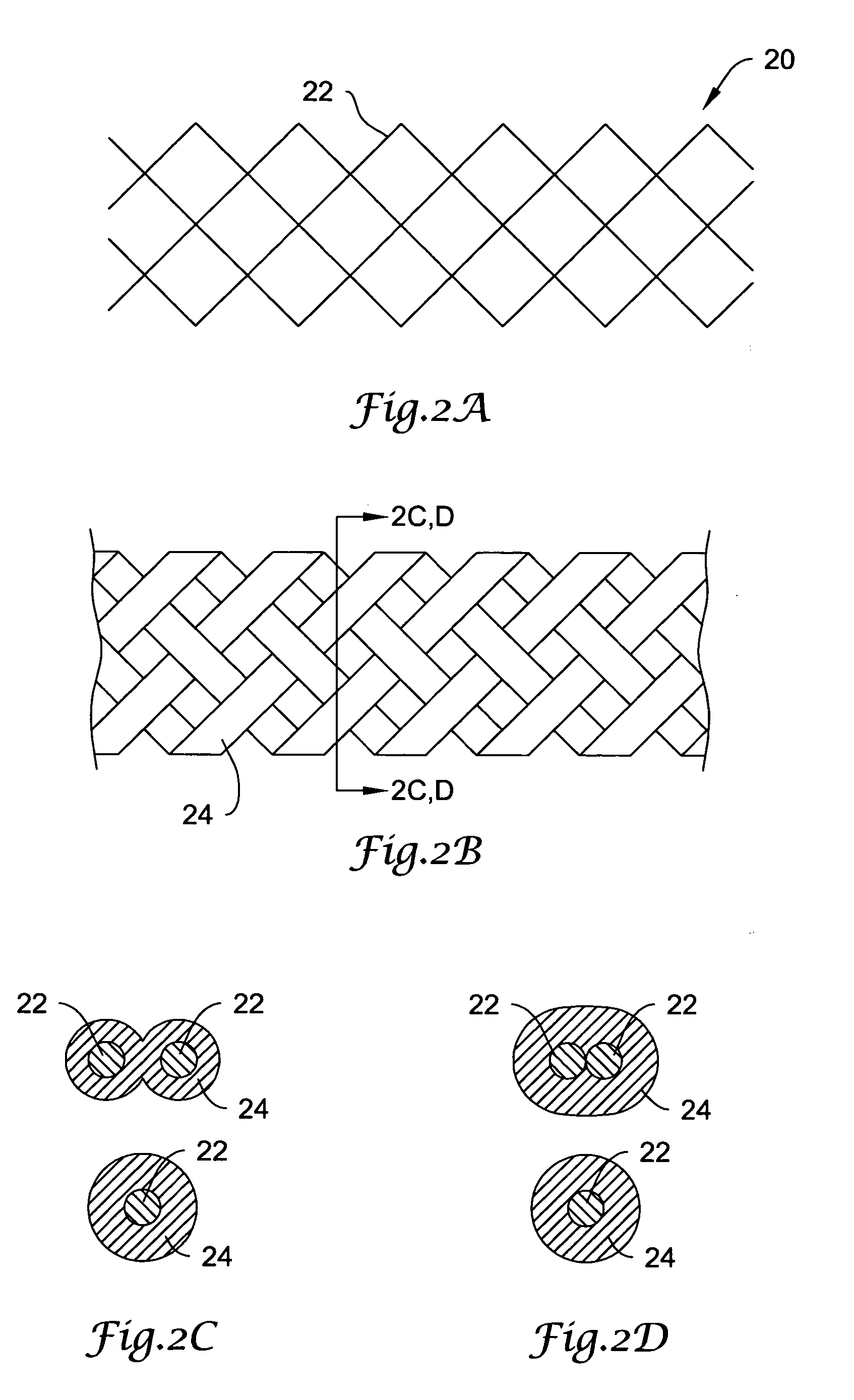 Selectively light curable support members for medical devices