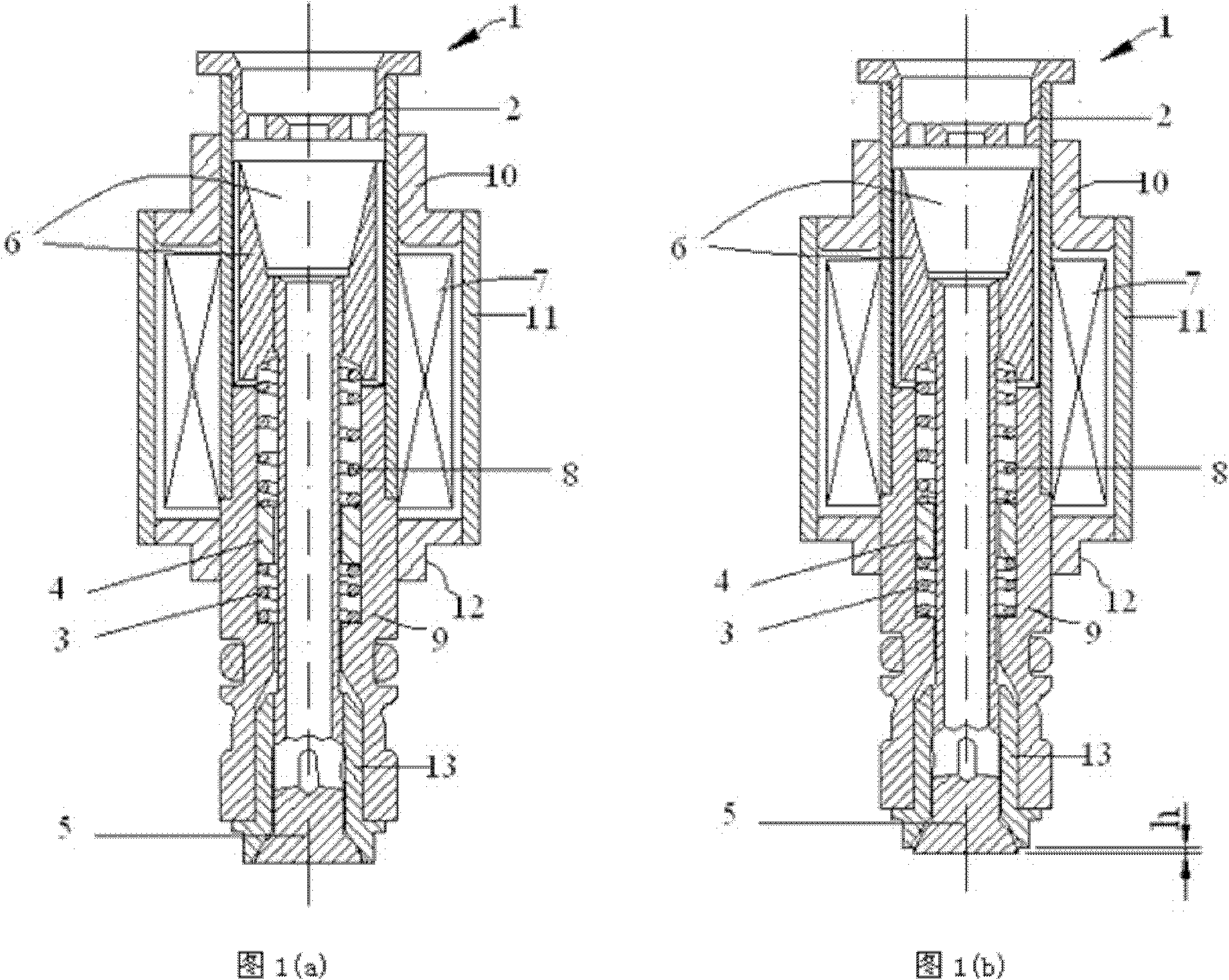 High revolving speed fuel oil magnetic valve and method for measuring closing and starting points thereof