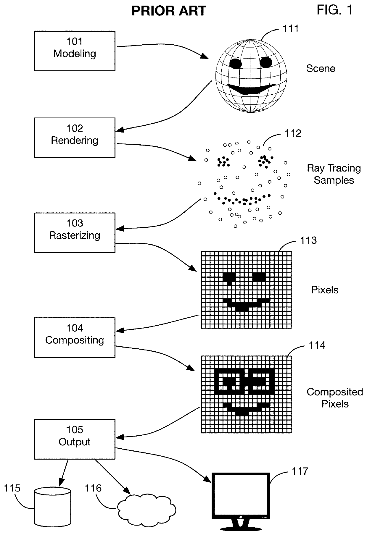 Non-rasterized image streaming system that uses ray tracing samples