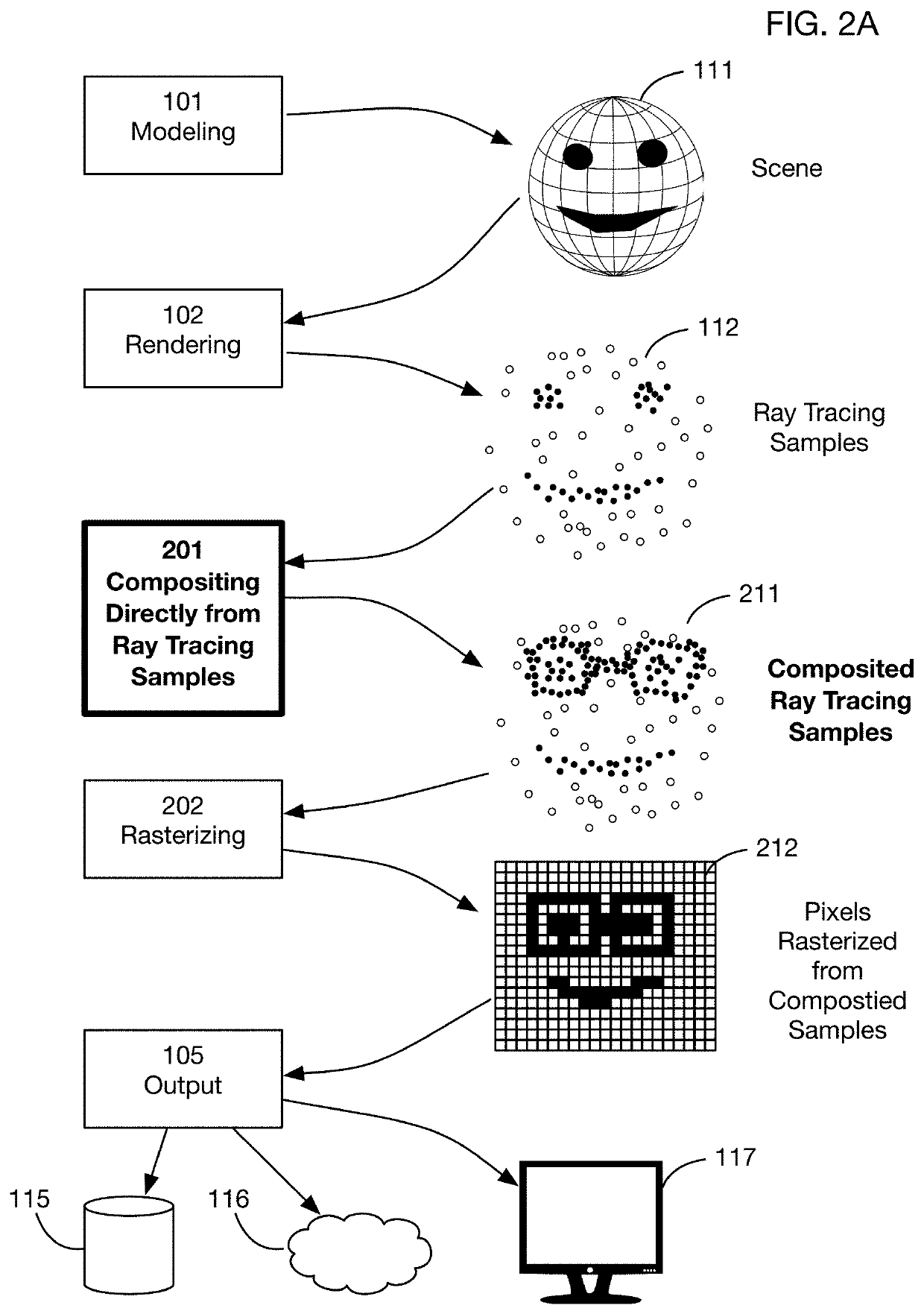 Non-rasterized image streaming system that uses ray tracing samples