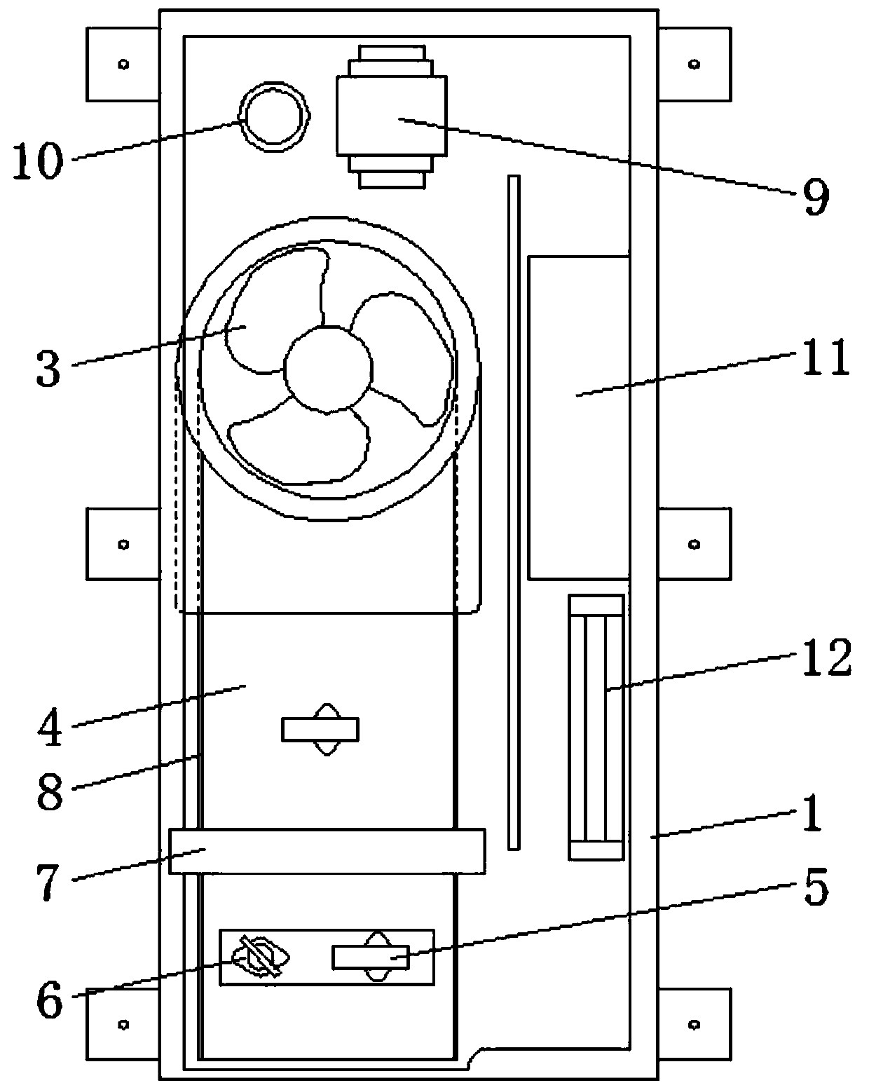 Forced ventilation electric warmer