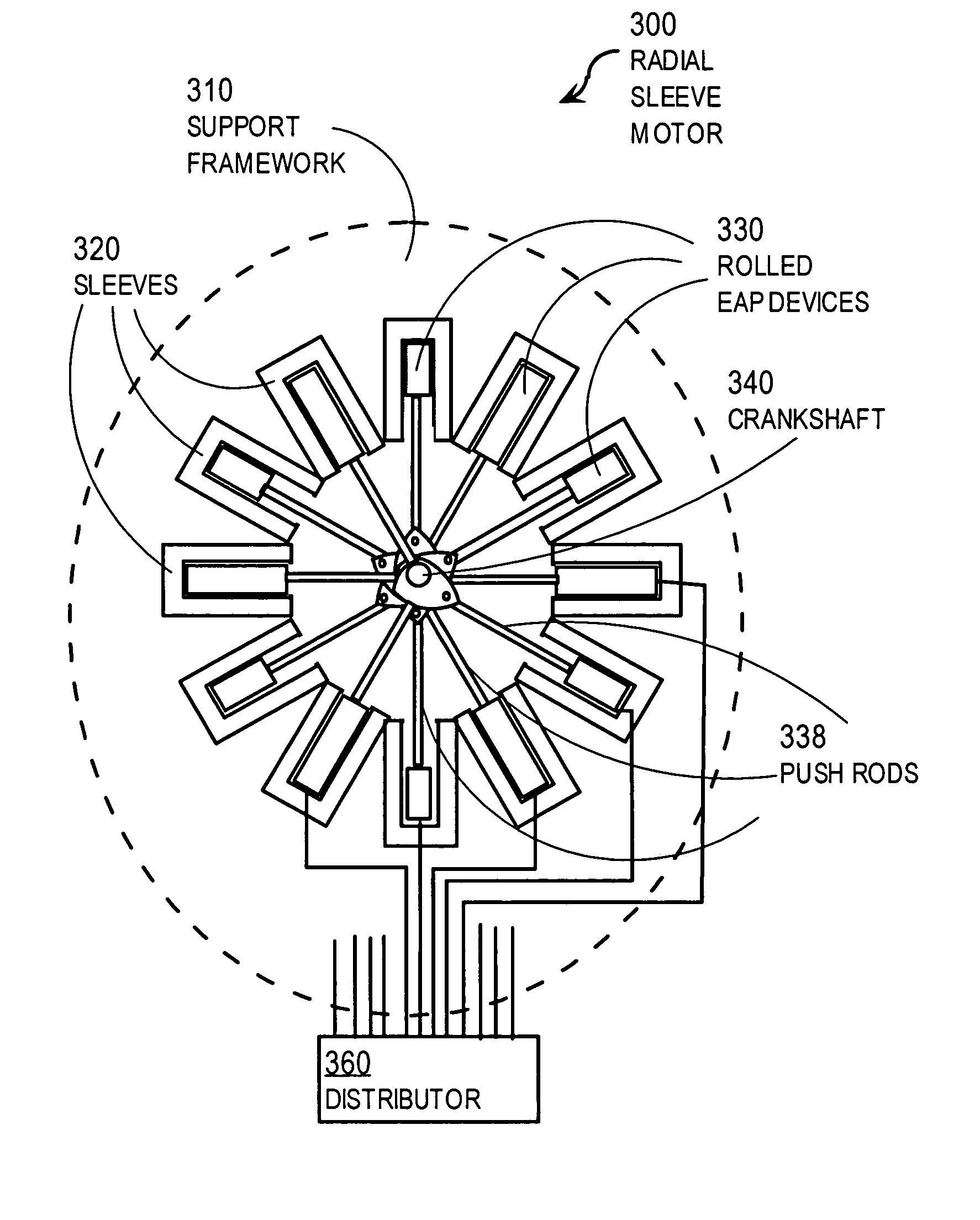 Dielectric motors with electrically conducting rotating drive shafts and vehicles using same