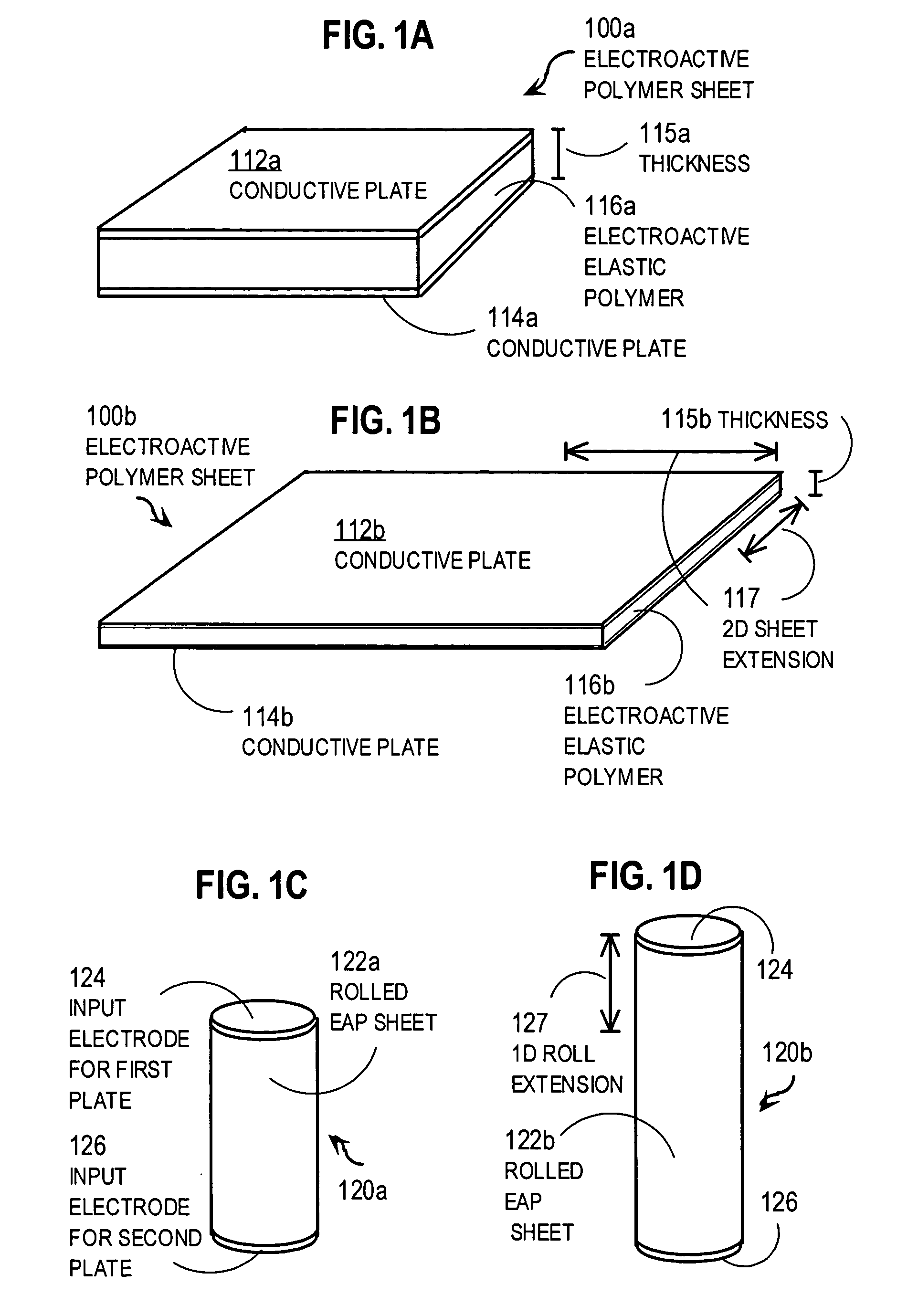 Dielectric motors with electrically conducting rotating drive shafts and vehicles using same