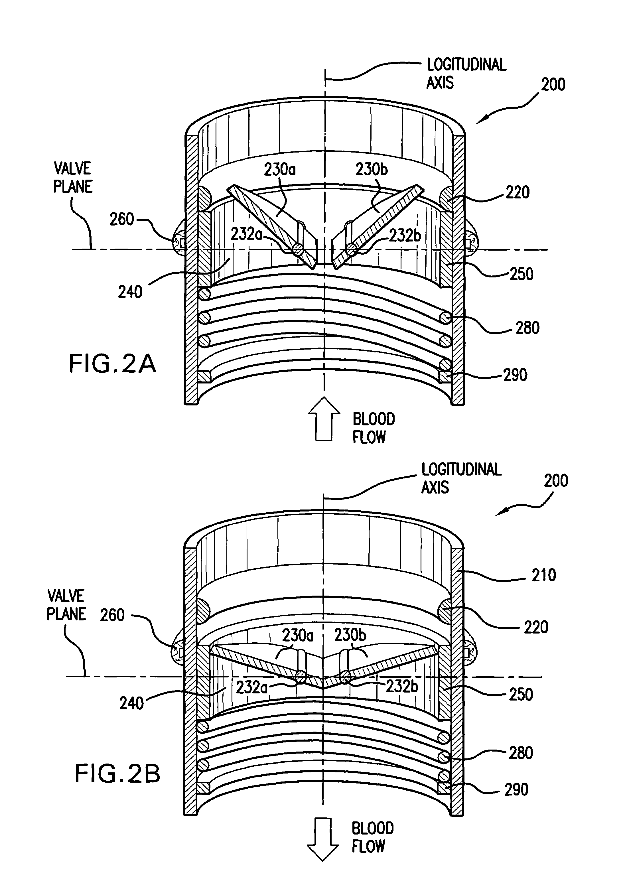 Shock dampening biocompatible valve