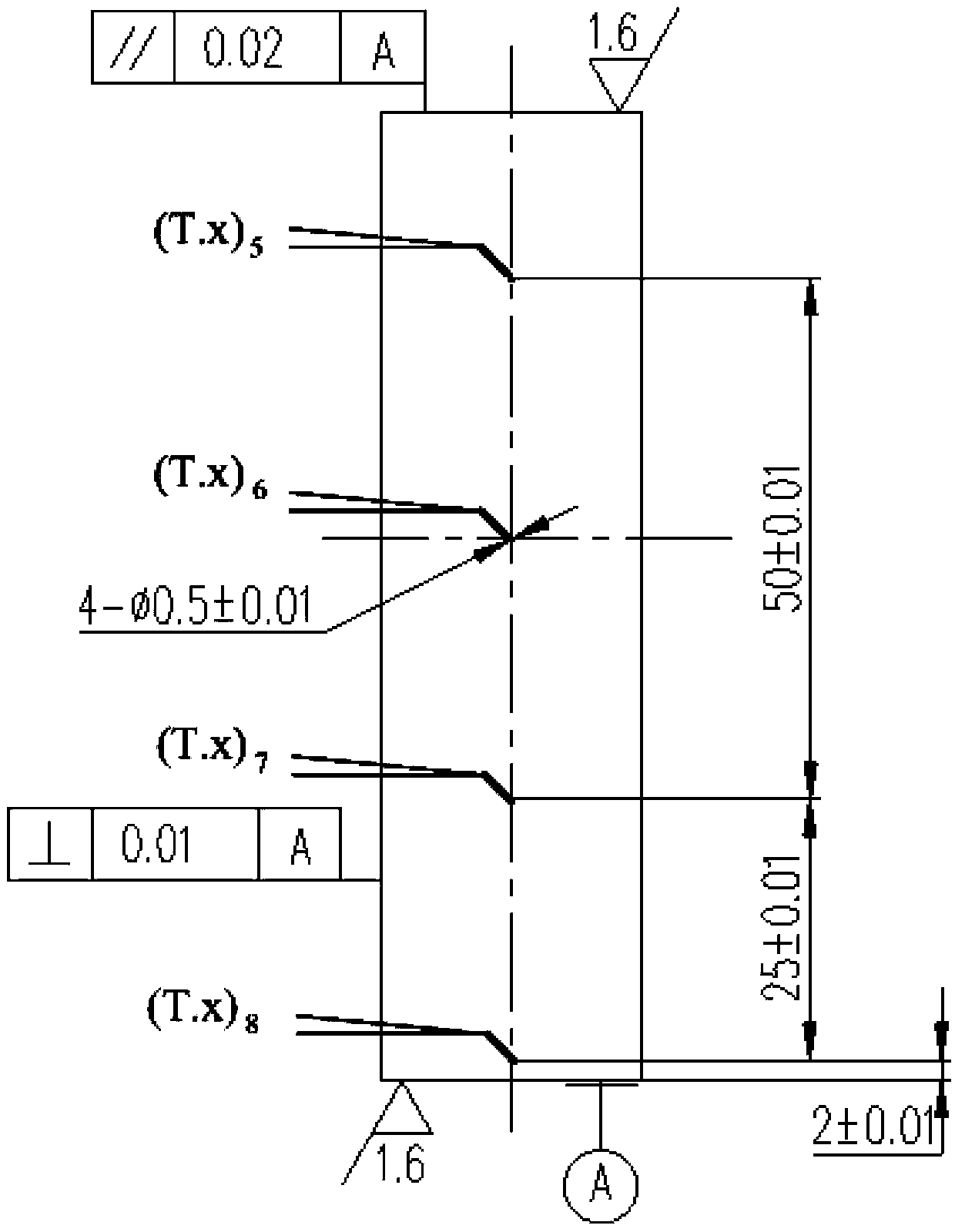 Testing method for testing solid-solid contact thermal resistance by using forward and reverse bidirectional heat flux method