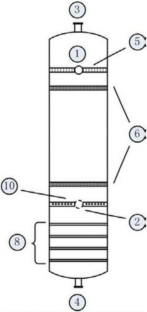 Multiphase reactor used in ethylene carbonate synthesis