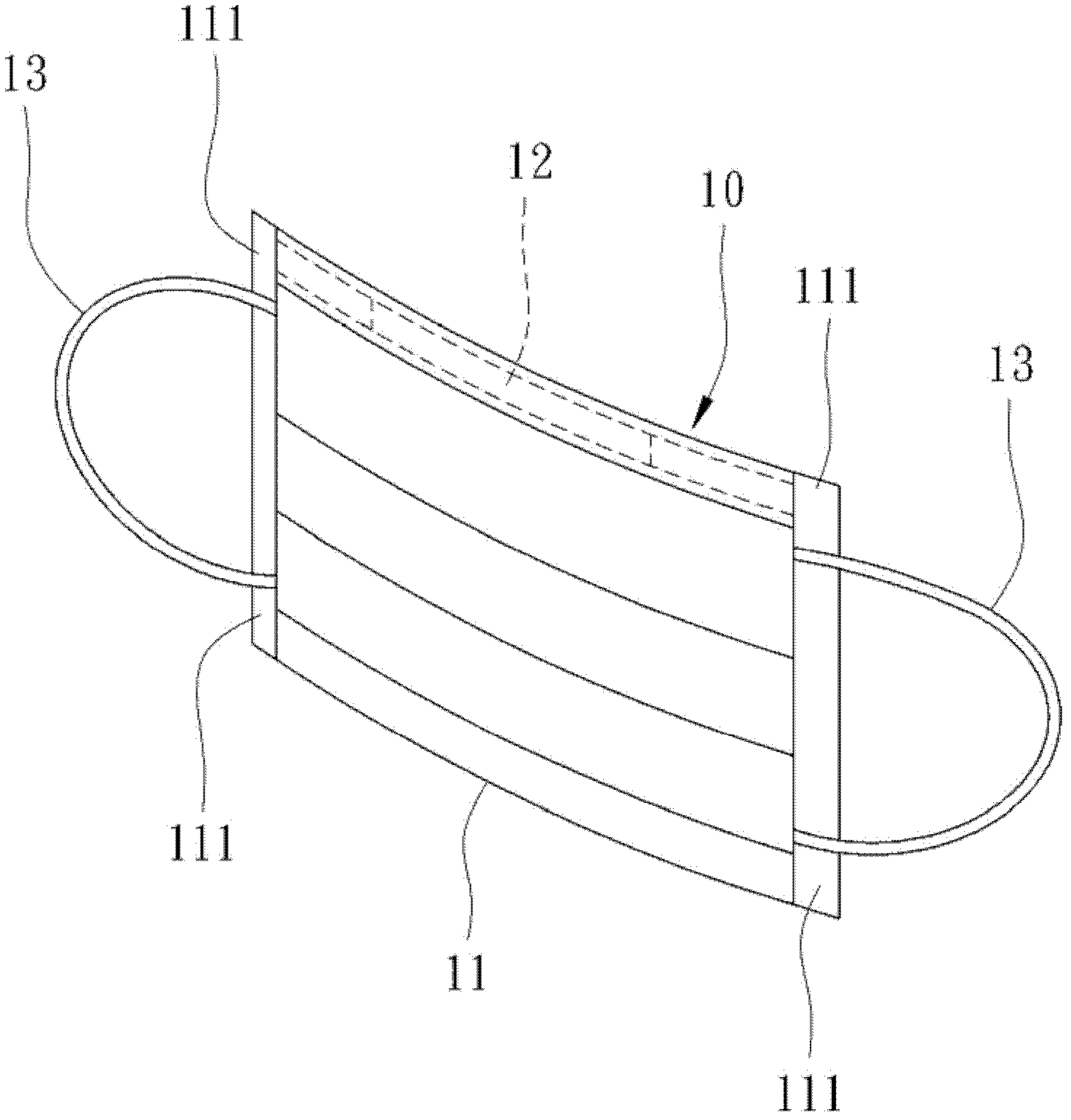 Flat surface respirator